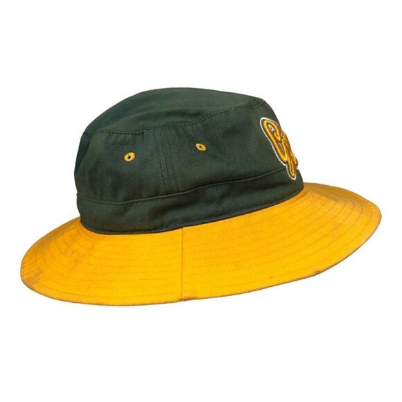 Vintage 90's Green Bay Packers Bucket Hat Green / Yellow XL-XXL - Picture 4 of 8